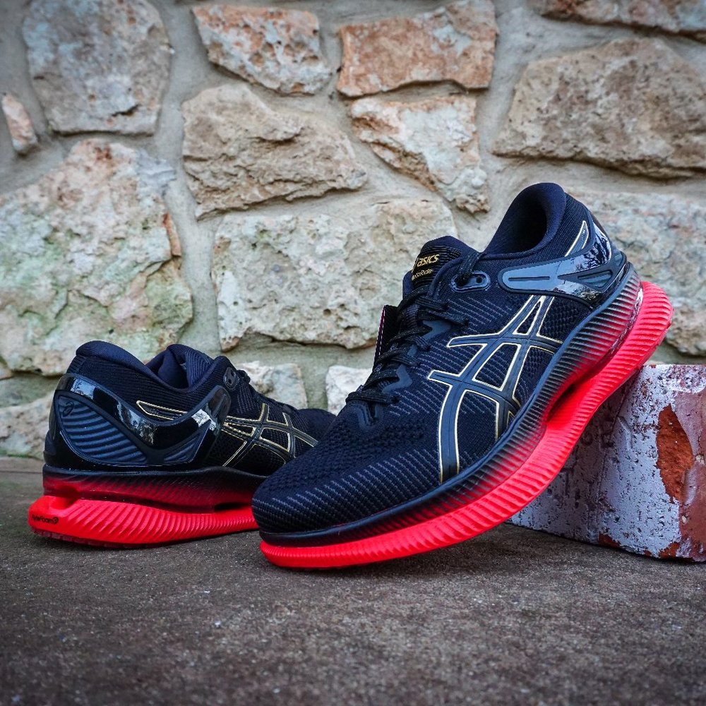 ASICS Women's MetaRide - Running shoes Black Red - Picture 6 of 10